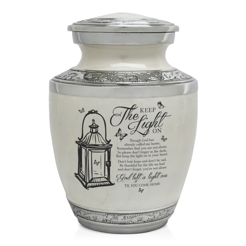Keep the Light On Sharing Urn - Radiant White