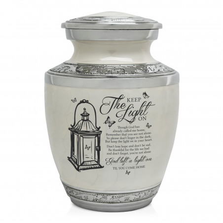 Keep the Light On Sharing Urn - Radiant White