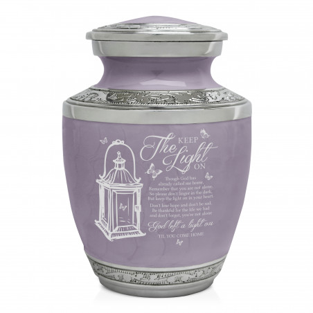 Keep the Light On Sharing Urn - Regal Purple