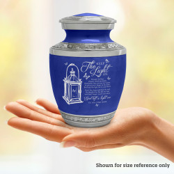 Keep the Light On Sharing Urn - Royal Blue