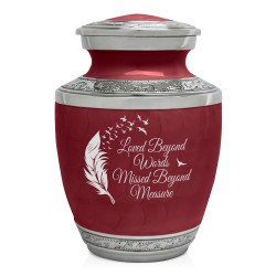 Loved Beyond Words Sharing Urn - Rose Red