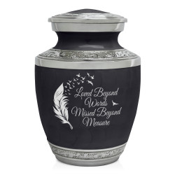 Loved Beyond Words Sharing Urn - Ebony Black