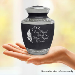 Loved Beyond Words Sharing Urn - Ebony Black