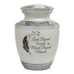 Loved Beyond Words Sharing Urn - Radiant White