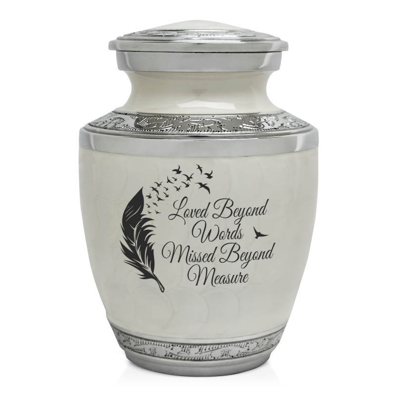 Loved Beyond Words Sharing Urn - Radiant White