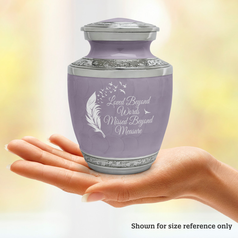 Loved Beyond Words Sharing Urn - Regal Purple