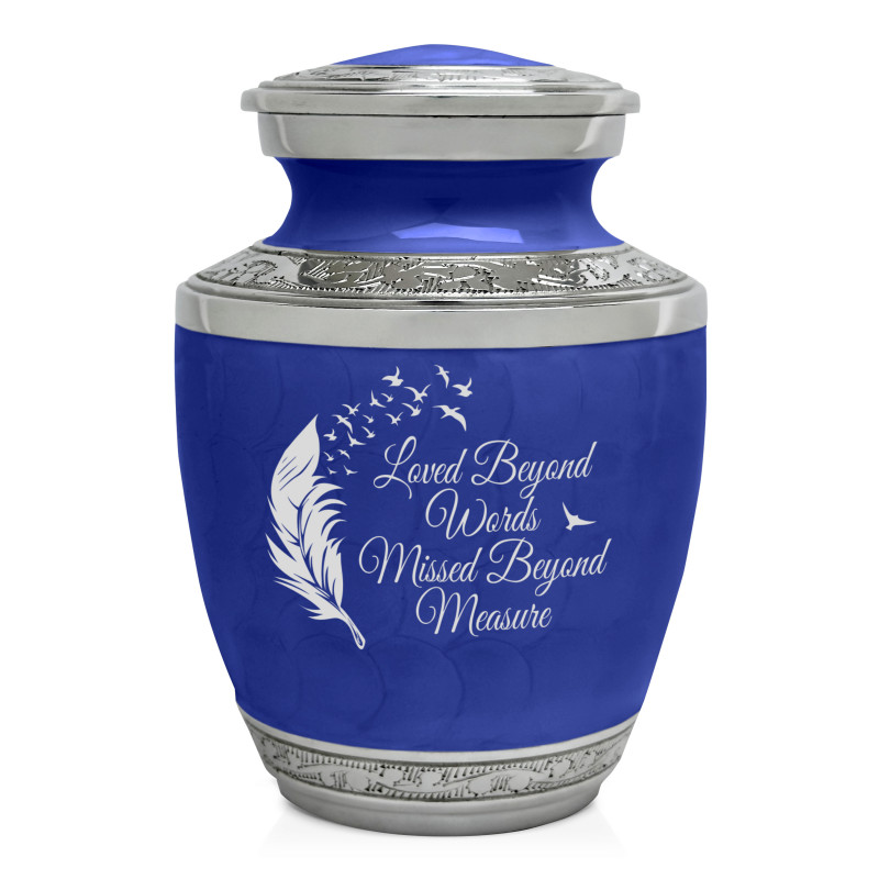 Loved Beyond Words Sharing Urn - Royal Blue
