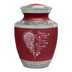 Your Wings Were Ready Sharing Urn - Rose Red