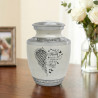 Heart Is In Heaven Sharing Urn - Radiant White
