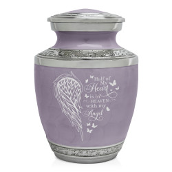 Heart Is In Heaven Sharing Urn - Regal Purple