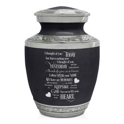 I Thought Of You Today Sharing Urn - Ebony Black