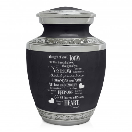 I Thought Of You Today Sharing Urn - Ebony Black