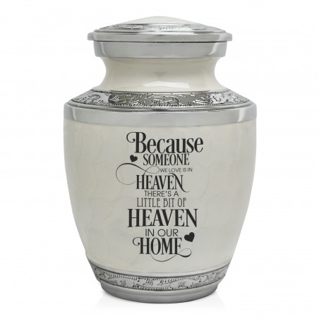 Heaven In Our Home Sharing Urn - Radiant White