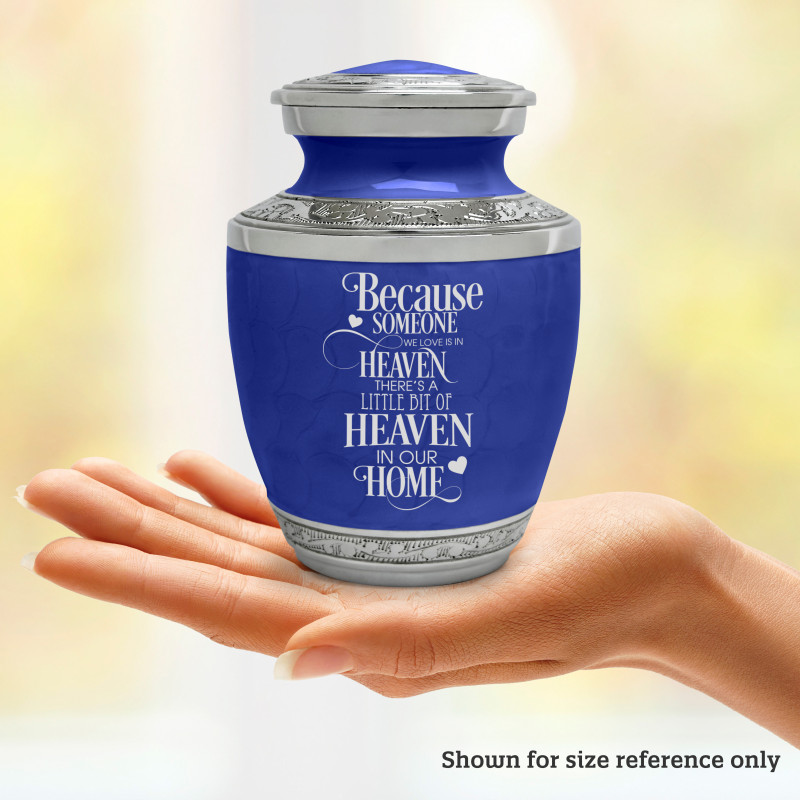Heaven In Our Home Sharing Urn - Royal Blue