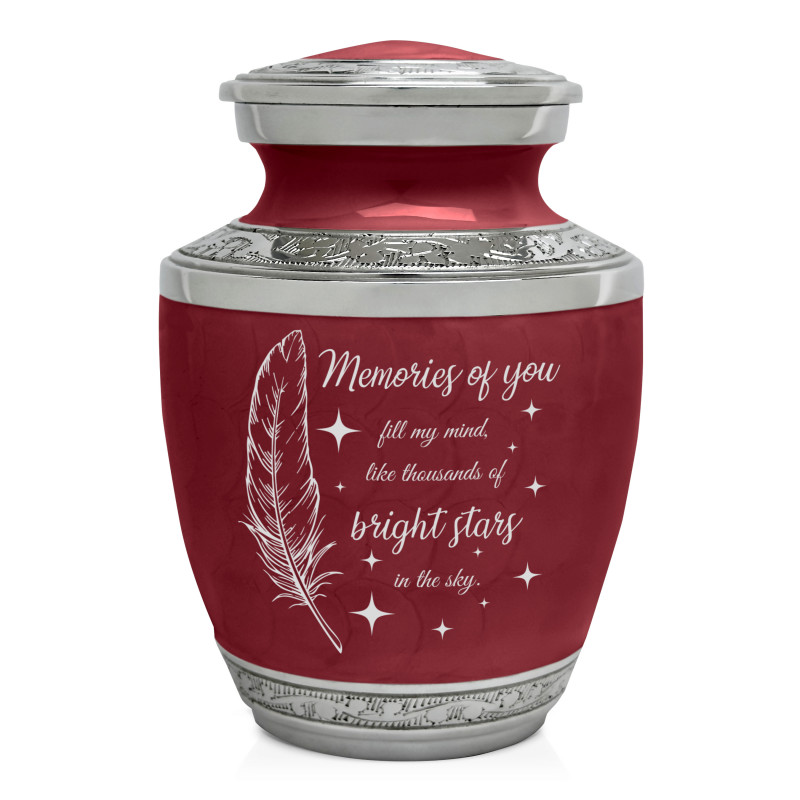 Memories Of You - Bright Stars Sharing Urn - Rose Red