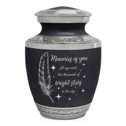 Memories Of You - Bright Stars Sharing Urn - Ebony Black