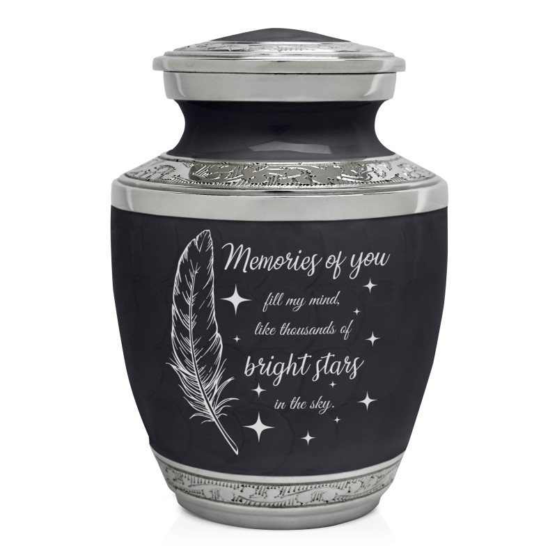 Memories Of You - Bright Stars Sharing Urn - Ebony Black