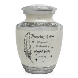 Memories Of You - Bright Stars Sharing Urn - Radiant White