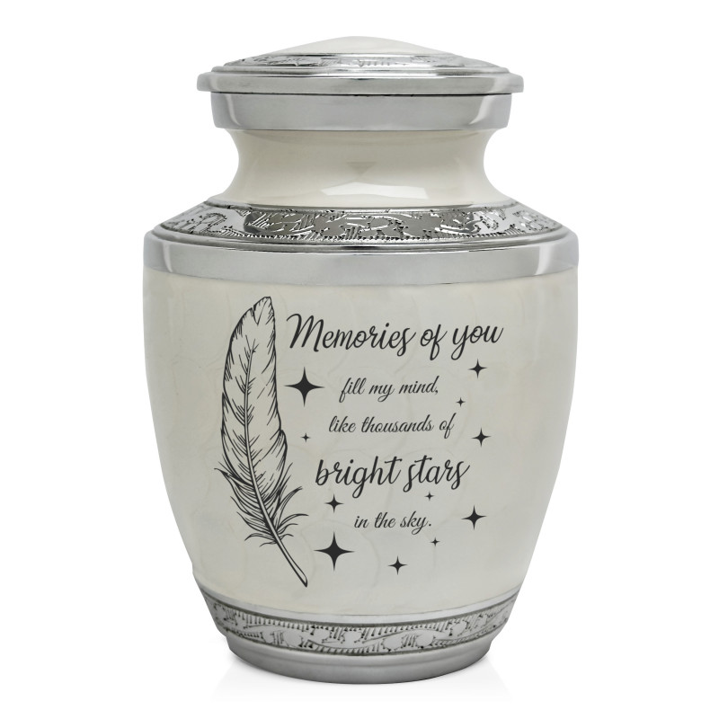 Memories Of You - Bright Stars Sharing Urn - Radiant White