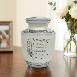 Memories Of You - Bright Stars Sharing Urn - Radiant White