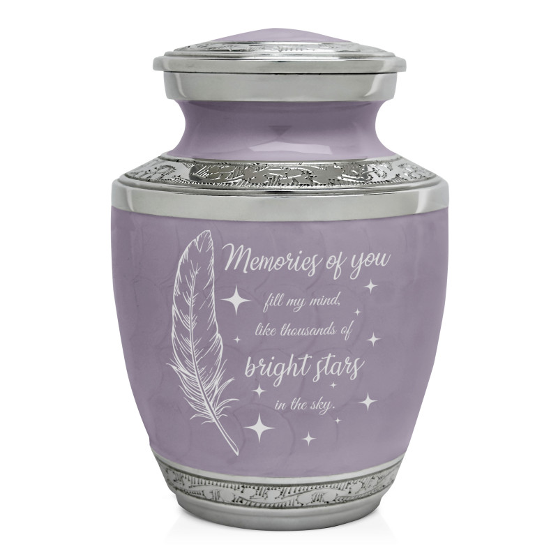 Memories Of You - Bright Stars Sharing Urn - Regal Purple
