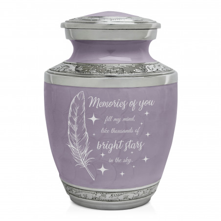 Memories Of You - Bright Stars Sharing Urn - Regal Purple