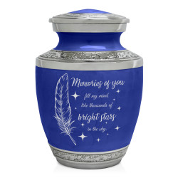 Memories Of You - Bright Stars Sharing Urn - Royal Blue