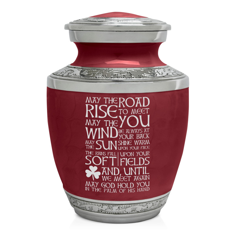 Irish Blessing Sharing Urn - Rose Red