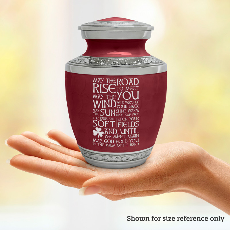 Irish Blessing Sharing Urn - Rose Red