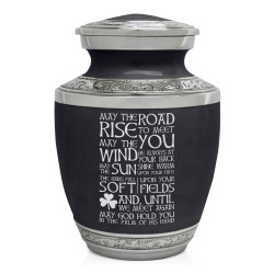 Irish Blessing Sharing Urn - Ebony Black
