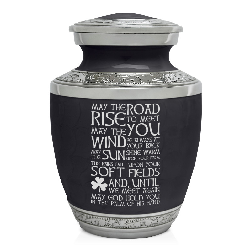 Irish Blessing Sharing Urn - Ebony Black