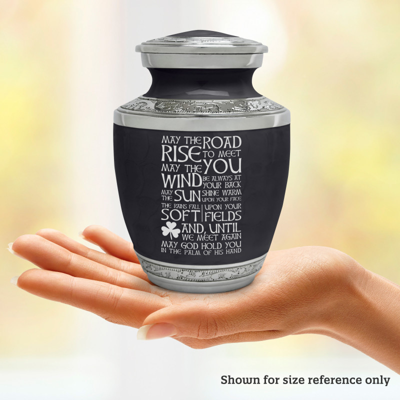 Irish Blessing Sharing Urn - Ebony Black
