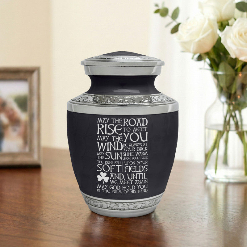 Irish Blessing Sharing Urn - Ebony Black