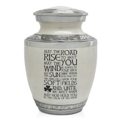 Irish Blessing Sharing Urn - Radiant White