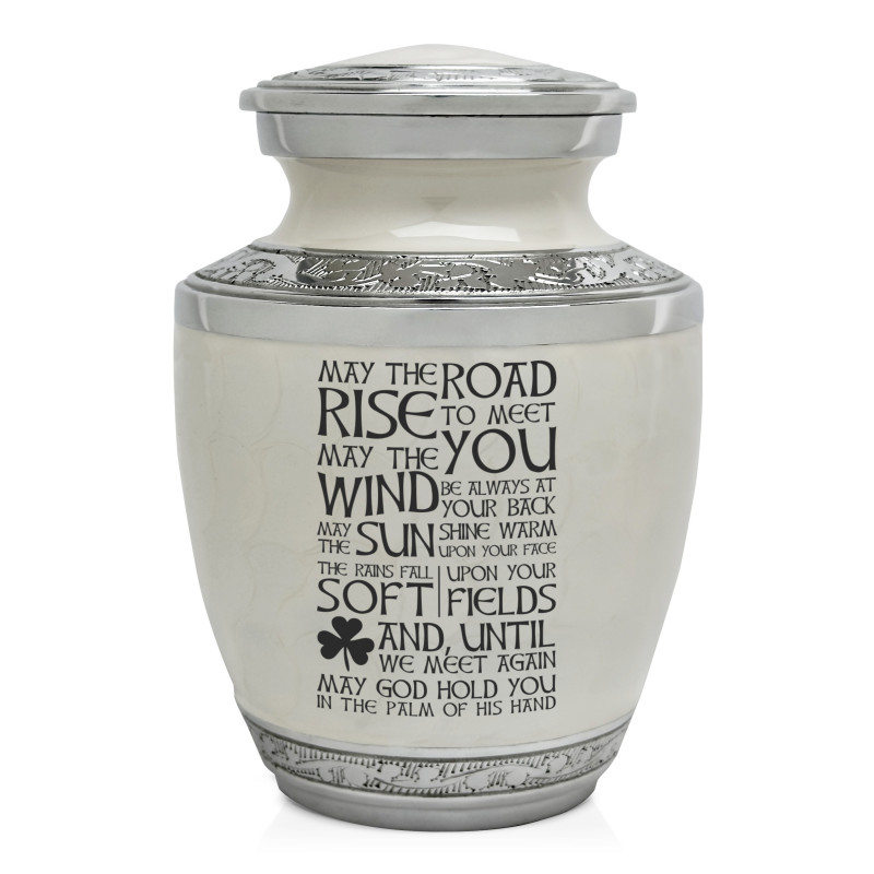 Irish Blessing Sharing Urn - Radiant White