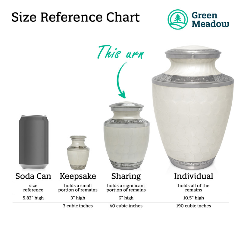 Irish Blessing Sharing Urn - Radiant White