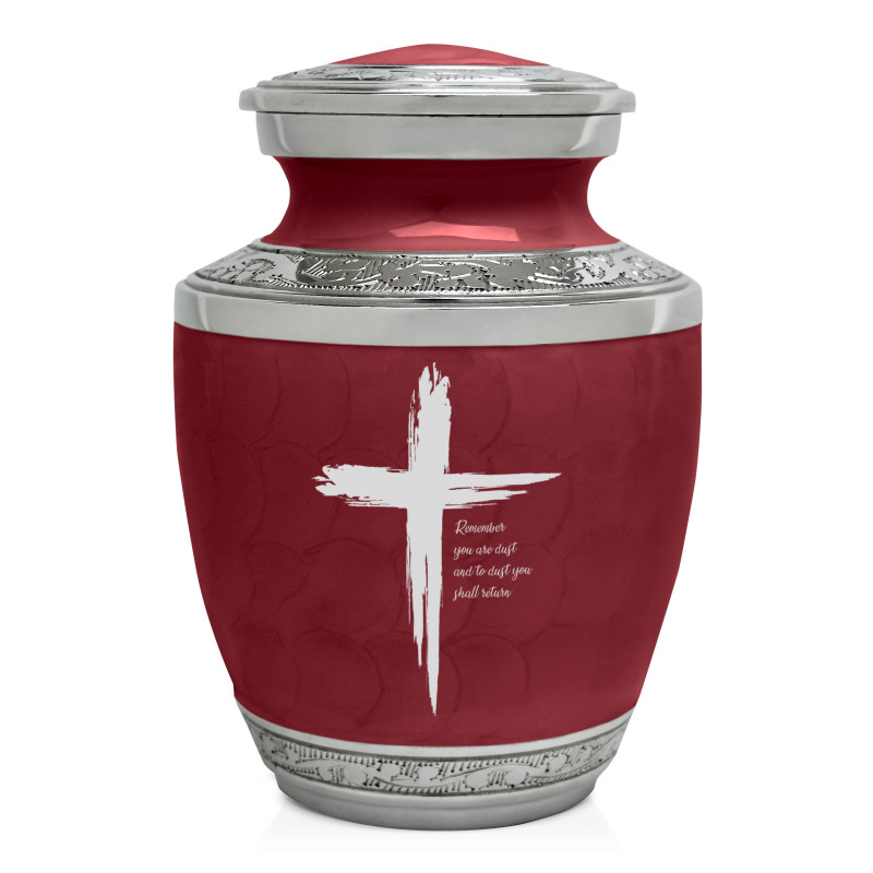 Dust to Dust Cross Sharing Urn - Rose Red