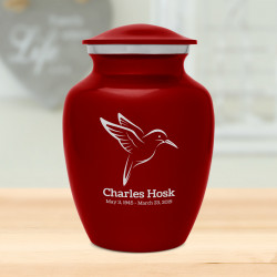 Hummingbird Sharing Urn - Ruby Red