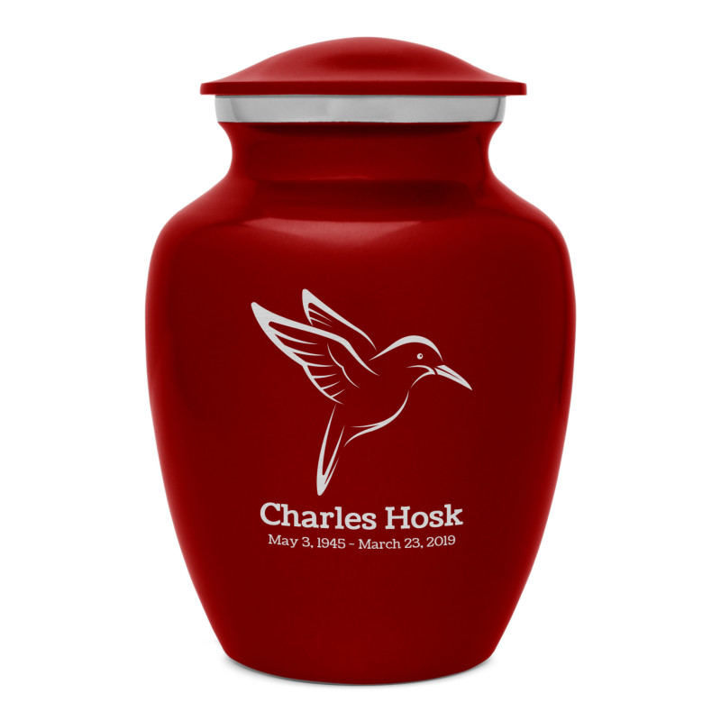 Hummingbird Sharing Urn - Ruby Red