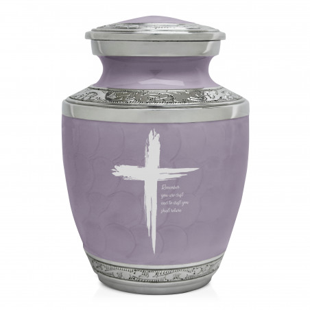Dust to Dust Cross Sharing Urn - Regal Purple