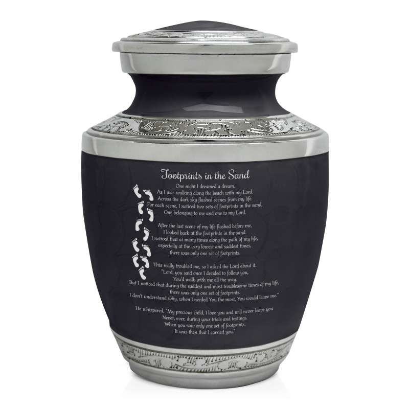 I Carried You Sharing Urn - Ebony Black