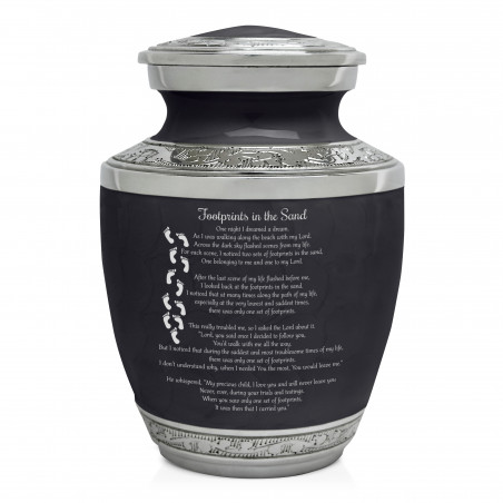 I Carried You Sharing Urn - Ebony Black