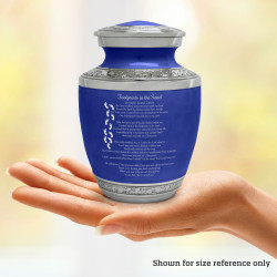I Carried You Sharing Urn - Royal Blue