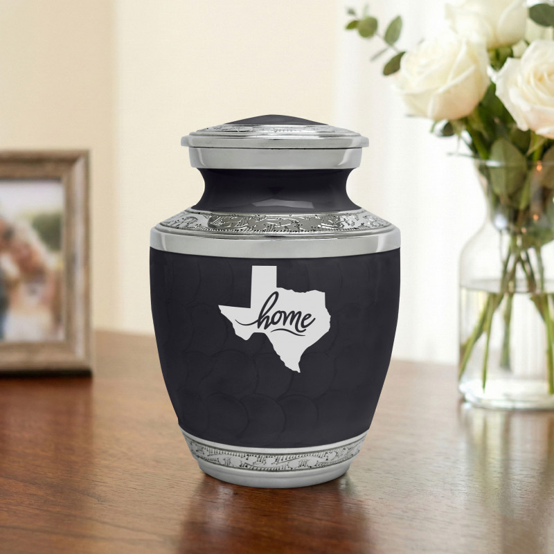 Texas Home Sharing Urn - Ebony Black