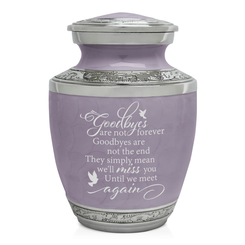 Goodbyes Are Not Forever Sharing Urn - Regal Purple