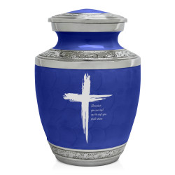 Dust to Dust Cross Sharing Urn - Royal Blue