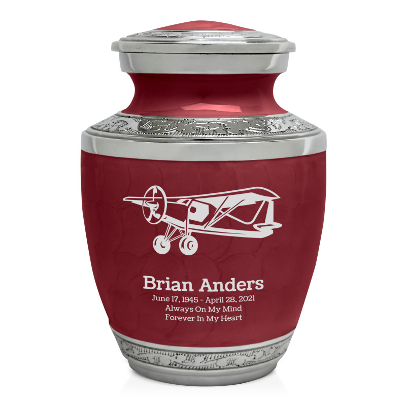 Bush Plane Sharing Urn - Rose Red