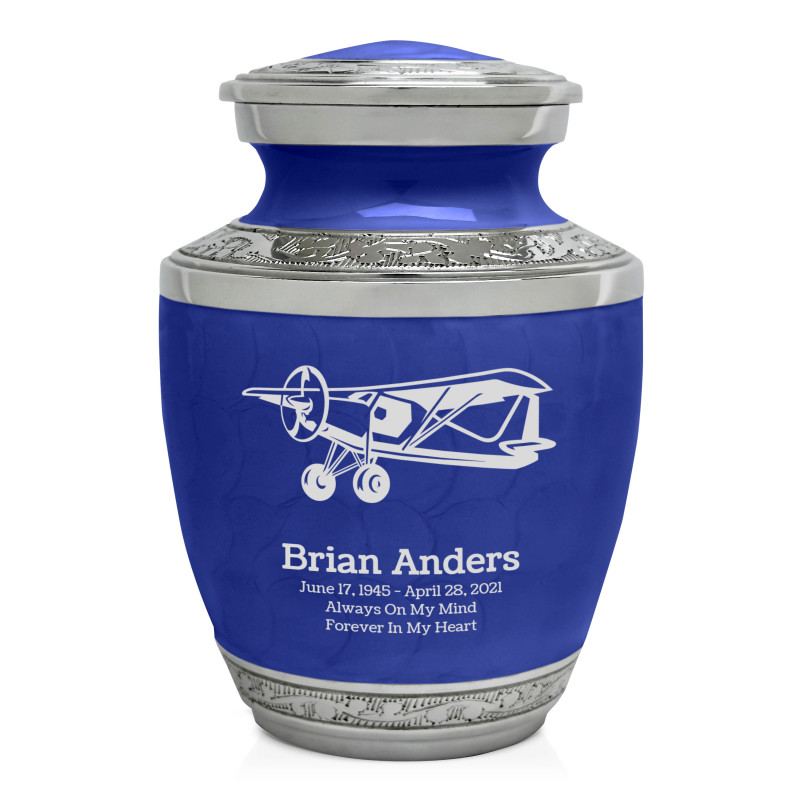 Bush Plane Sharing Urn - Royal Blue