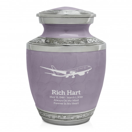 Commercial Airplane Sharing Urn - Regal Purple