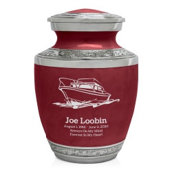 Boat Sharing Urn - Rose Red
